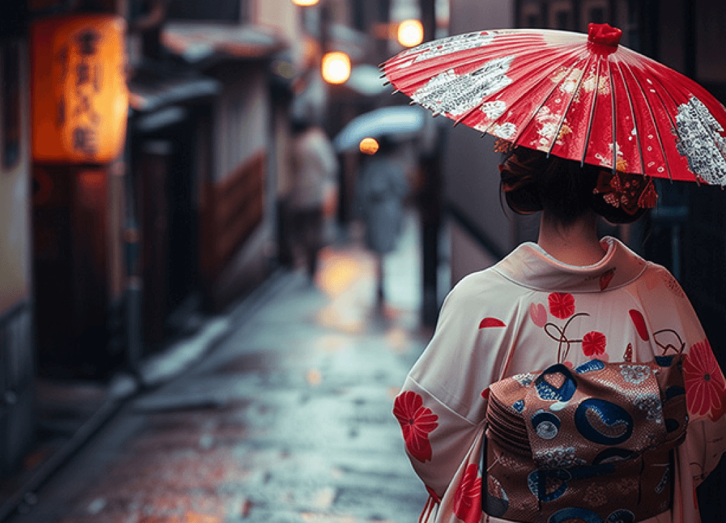 舞妓さんの後ろ姿